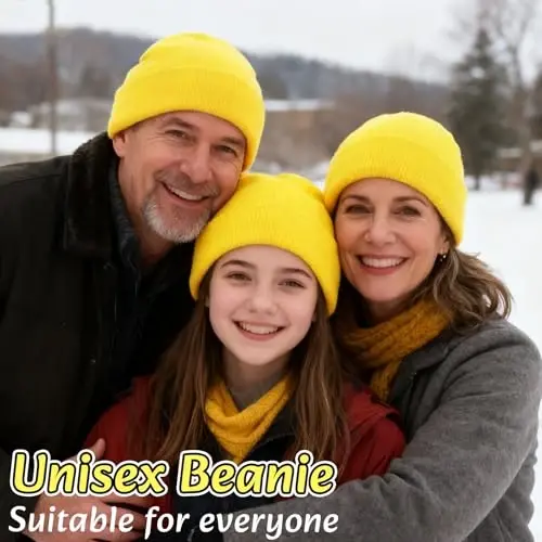 NPQQUAN 3 Packs Unisex Beanie Hats for Men Women Winter Knit Beanies - NPQQUAN (1)