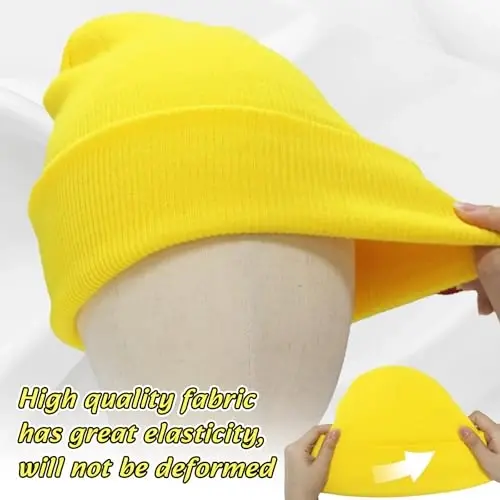 NPQQUAN 3 Packs Unisex Beanie Hats for Men Women Winter Knit Beanies - 3