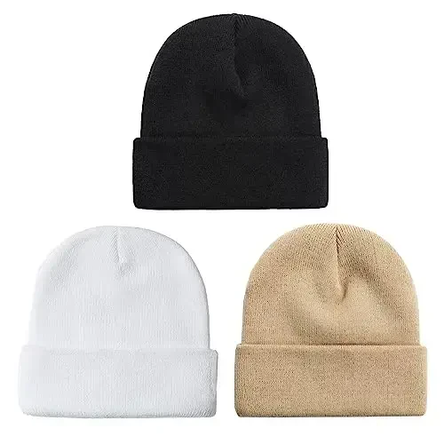 NPQQUAN Erkaklar ayollar uchun Unisex Beanie shlyapalari Qishki trikotaj beanilar 