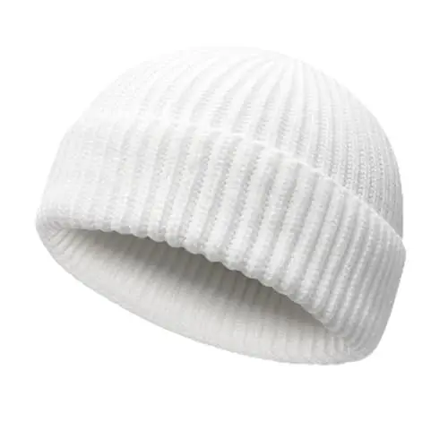NPQQUAN Fisherman Beanies for Men Women Short Cuff Knit Beanie Winter Warm Hats Cap 