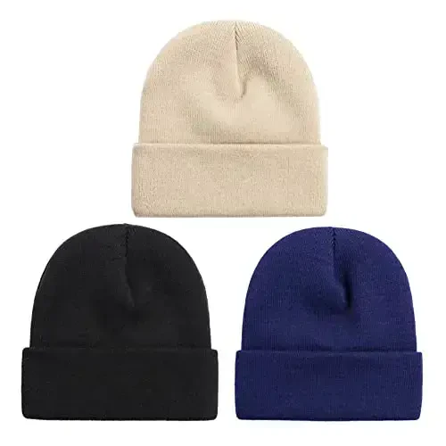 NPQQUAN Unisex Beanie Hats for Men Women Winter Knit Beanies 