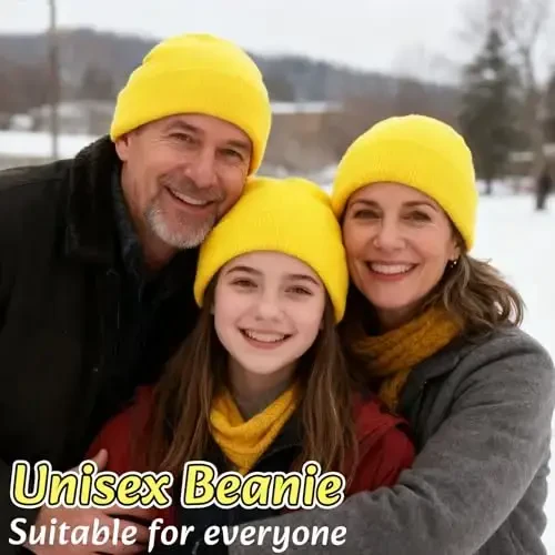 NPQQUAN 3 Packs Unisex Beanie Hats for Men Women Winter Knit Beanies - 2