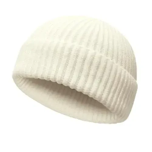 NPQQUAN Fisherman Beanies for Men Women Short Cuff Knit Beanie Winter Warm Hats Cap - MODAZONE