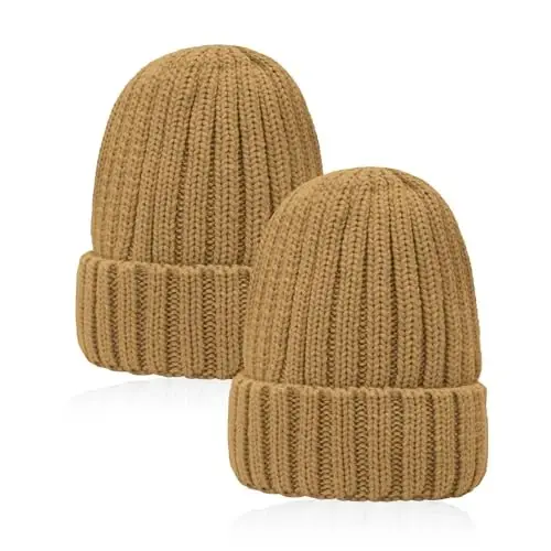 NPQQUAN Thick Warm Winter Hats for Women Knit Beanie Hat Skull Cap Beanies for Men Women - 7