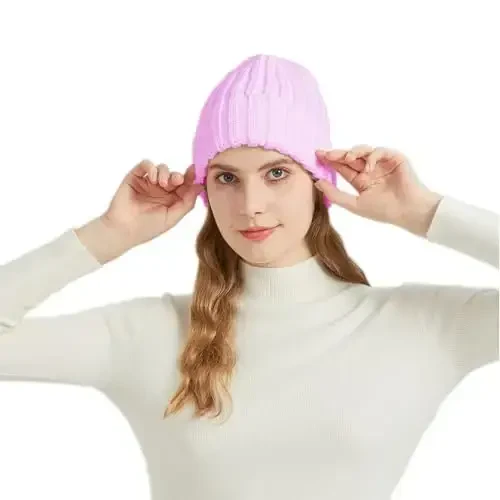 NPQQUAN Thick Warm Winter Hats for Women Knit Beanie Hat Skull Cap Beanies for Men Women - NPQQUAN