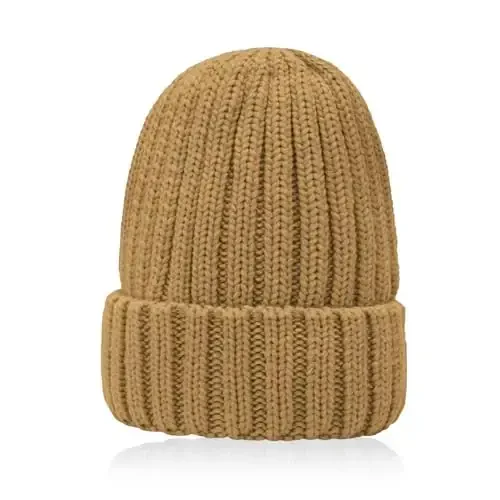 NPQQUAN Thick Warm Winter Hats for Women Knit Beanie Hat Skull Cap Beanies for Men Women - 7