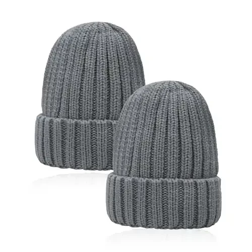 NPQQUAN Thick Warm Winter Hats for Women Knit Beanie Hat Skull Cap Beanies for Men Women - 7