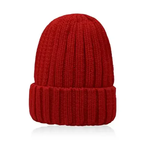 NPQQUAN Thick Warm Winter Hats for Women Knit Beanie Hat Skull Cap Beanies for Men Women - 7
