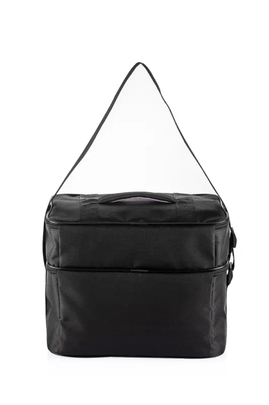 Ns 22 Lt Soğutucu Termos Kamp Piknik Sıcak Ve Soğuk Tutan Askılı Yalıtımlı Termal Çanta Buzluk-Siyah - 6