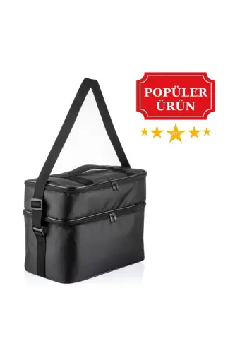 Ns 22 Lt Soğutucu Termos Kamp Piknik Sıcak Ve Soğuk Tutan Askılı Yalıtımlı Termal Çanta Buzluk-Siyah - NS RELIABLE (1)