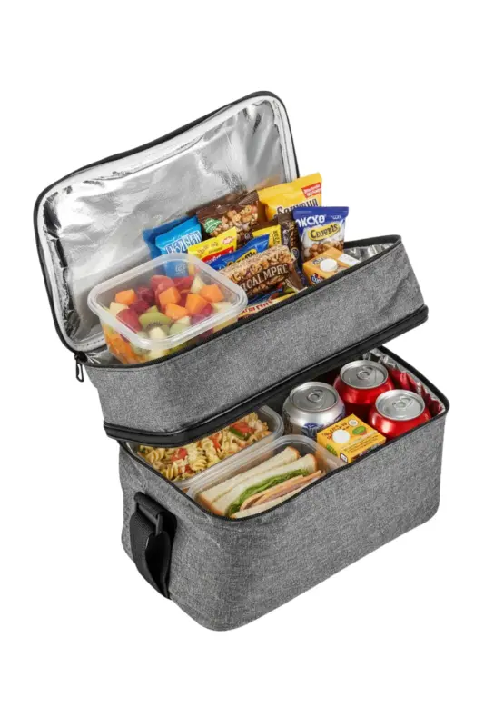 Ns 22 Lt Soğutucu Termos Kamp Piknik Sıcak Ve Soğuk Tutan Termal Yalıtımlı Outdoor Buzluk Çanta-Gri - 2