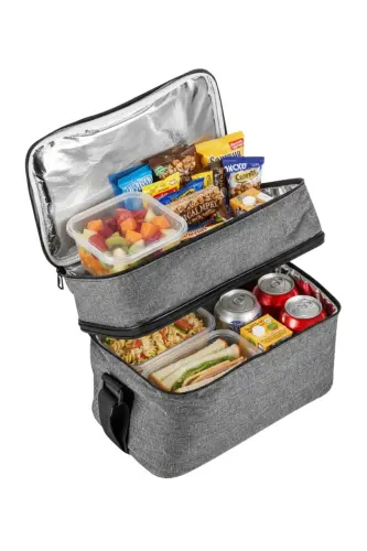 Ns 22 Lt Soğutucu Termos Kamp Piknik Sıcak Ve Soğuk Tutan Termal Yalıtımlı Outdoor Buzluk Çanta-Gri - NS RELIABLE (1)