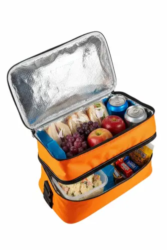 Ns 22 Lt Soğutucu Termos Kamp Piknik Sıcak Ve Soğuk Tutan Termal Yalıtımlı Outdoor Buzluk Çanta-Turuncu - 1