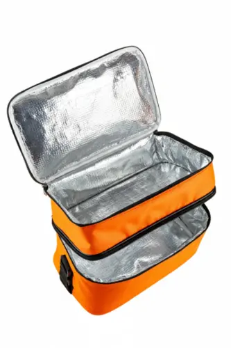 Ns 22 Lt Soğutucu Termos Kamp Piknik Sıcak Ve Soğuk Tutan Termal Yalıtımlı Outdoor Buzluk Çanta-Turuncu - 4