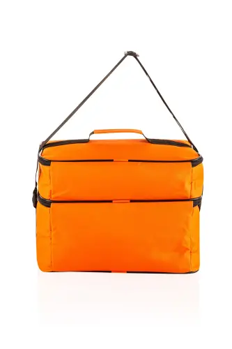 Ns 22 Lt Soğutucu Termos Kamp Piknik Sıcak Ve Soğuk Tutan Termal Yalıtımlı Outdoor Buzluk Çanta-Turuncu - 6