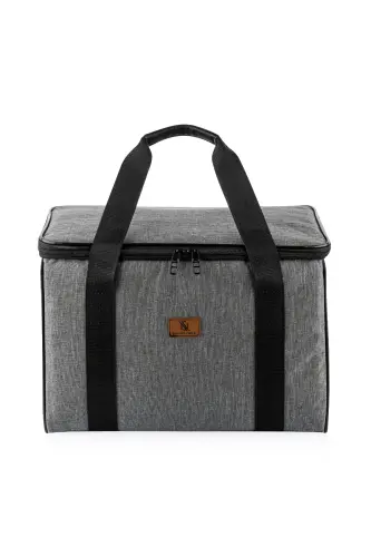 Ns 32 Lt Cooler Bag Thermos Camping Picnic Hot And Cold Holding Hanging Insulated Thermal Bag Ice Box-GRAY - 4