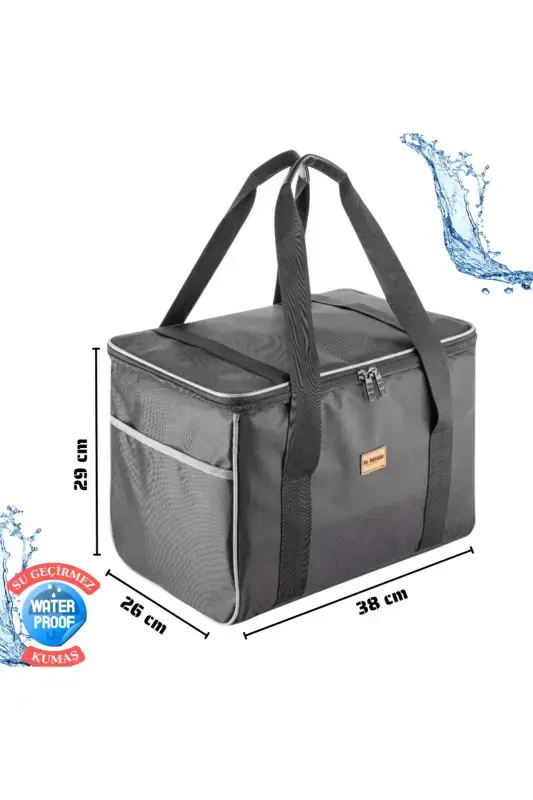 Ns 32 Lt Cooler Bag Thermos Picnic & Camping Bag – Insulated, Hot-Cold Keeping Feature-Black - 1
