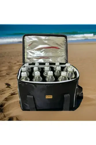 Ns 32 Lt Cooler Bag Thermos Picnic & Camping Bag – Insulated, Hot-Cold Keeping Feature-Black - 5