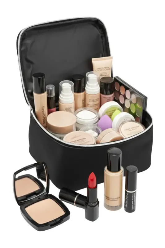 Ns Çift Katlı Captain Seyahat Makyaj Organizatörü Makyaj Çantası,çok Fonksiyonlu Kozmetik Çanta-Çok Renkli - 6