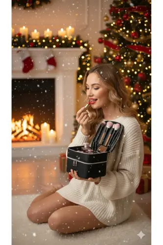 Ns Çift Katlı Captain Seyahat Makyaj Organizatörü Makyaj Çantası,çok Fonksiyonlu Kozmetik Çanta-Çok Renkli - NS RELIABLE (1)