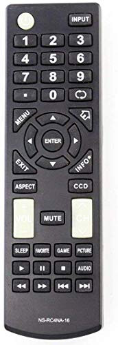 NS-RC4NA-16 Barcha Insignia TV uchun Universal Masofaviy boshqaruv almashinuvi (NS-55D420NA16, NS-60E440NA16, NS-60E440MX16, NS-28DD220NA16, NS-24D420NA16, NS-32D220NA16, NS-40D420NA16) - Elekpia