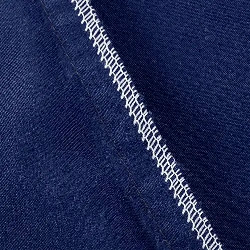 NTBAY Toddler Sheet Set - 3-Piece Microfiber Crib Sheet Set - Flat Sheet, Fitted Sheet, Pillowcase - Solid Toddler Bedding, Navy Blue - 4