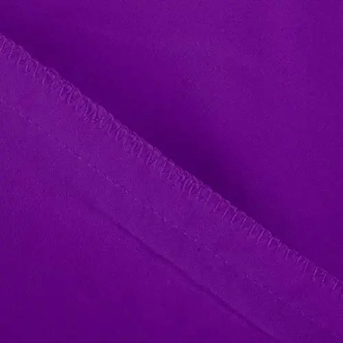 NTBAY Toddler Sheet Set - 3-Piece Microfiber Crib Sheet Set - Flat Sheet, Fitted Sheet, Pillowcase - Solid Toddler Bedding, Purple - 4
