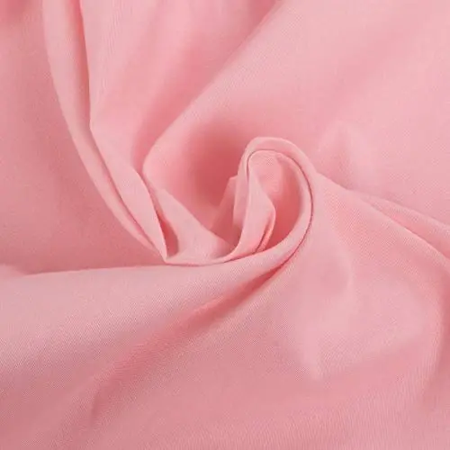 NTBAY Toddler Sheet Set - 3-Piece Microfiber Crib Sheet Set - Flat Sheet, Fitted Sheet, Pillowcase - Solid Toddler Bedding, Pink - 5