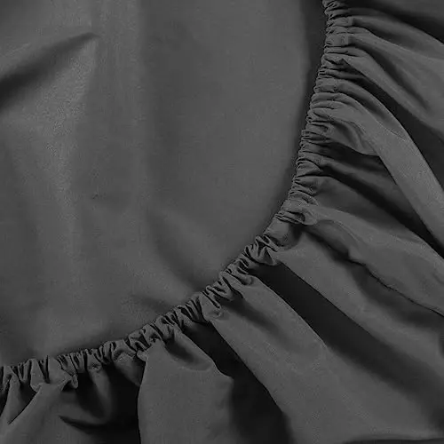 NTBAY Toddler Sheet Set, Ultra Soft Microfiber Crib Bedding, 3-Piece Machine Washable Sheets & Pillowcase, Dark Grey - 5