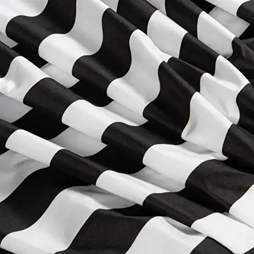 NTBAY Toddler Sheet Set, 3-Piece Ultra Soft Microfiber Bedding Set for Crib and Toddler Bed, Machine Washable - Includes Fitted Sheet, Flat Sheet, and Pillowcase, Black and White Stripe - 4