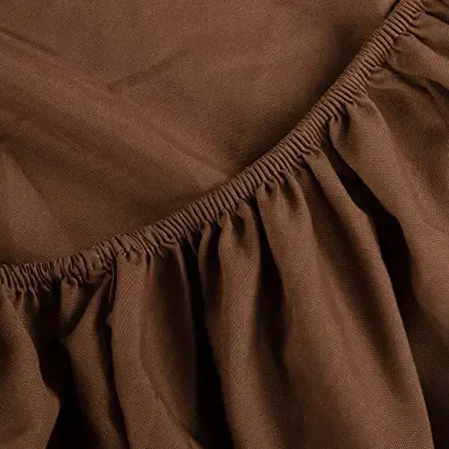 NTBAY Toddler Sheet Set, 3-Piece Ultra Soft Microfiber Bedding Set for Crib and Toddler Bed, Machine Washable - Includes Fitted Sheet, Flat Sheet, and Pillowcase, Brown - 3