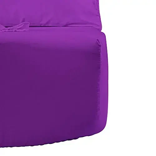 NTBAY Toddler Sheet Set, 3-Piece Ultra Soft Microfiber Bedding Set for Crib and Toddler Bed, Machine Washable - Includes Fitted Sheet, Flat Sheet, and Pillowcase, Purple - 4