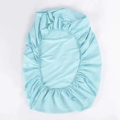 NTBAY Toddler Sheet Set, Ultra Soft Microfiber Crib Bedding, 3-Piece Machine Washable Sheets & Pillowcase, Light Blue - 4