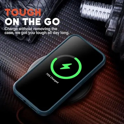 NTG【2023 New Designed for iPhone 15 Pro Max Case, Heavy-Duty Tough Slim Shockproof [2 Layer Structure][Military Grade Protection] Phone Case for iPhone 15 Pro Max(6.7 Inch), Blue - 5