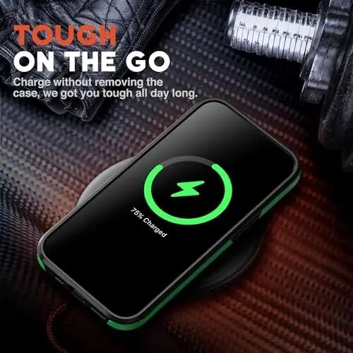 NTG【2023 Tasarımı iPhone 15 Kılıfı, Ağır Görevli Darbe Dayanıklı İnce [2 Katman Yapısı][Askeri Derece Koruma] iPhone 15 Kılıfı (6,1 İnç), Siyah - 5
