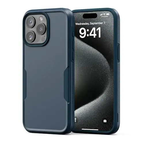 NTG【2023 New Designed for iPhone 15 Pro Max Case, Heavy-Duty Tough Slim Shockproof [2 Layer Structure][Military Grade Protection] Phone Case for iPhone 15 Pro Max(6.7 Inch), Blue - 1