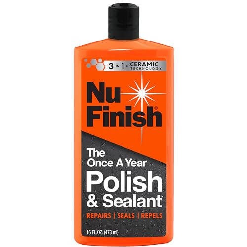 Nu Finish Once a Year Polish and Sealant, Car Polish and Paint Sealant with 3-in-1 Ceramic Technology to Repair, Seal and Repel, 16 fl oz Bottle - 7
