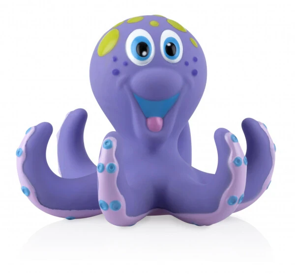 Nuby Binafsha Oktopus Hoopla Vanna O'yinchoqi, Chaqaloqlar uchun 3 ta Tashlagan Halqalar bilan - 4