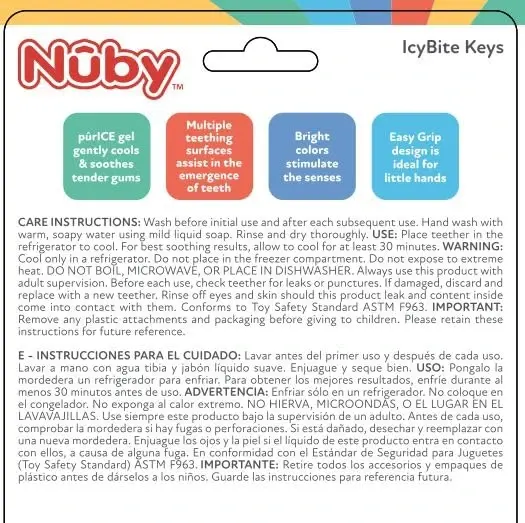 Nuby Buz Jel Diş Kaşıyıcı Anahtarlar - 5
