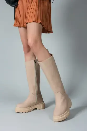 Nude Cilt Kadın Çizme 0012360-Nude Cilt - RICCON (1)