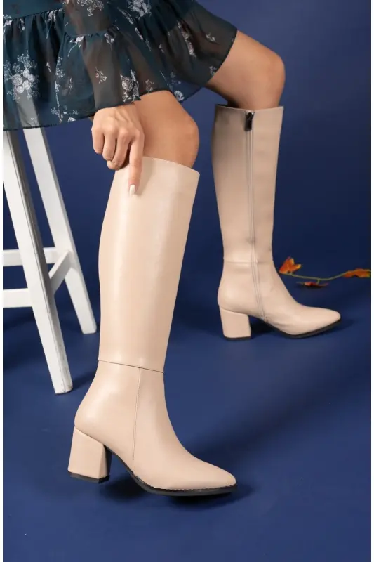 Nude Cilt Kadın Çizme 0012816s - Nude Cilt - 2