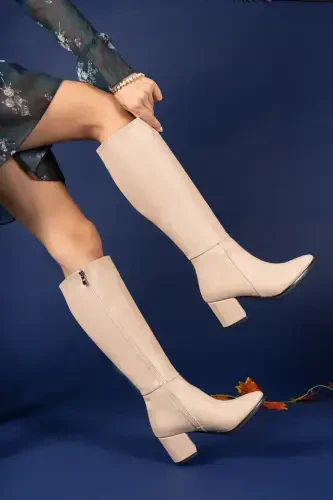 Nude Skin Woman Boot 0012816s-Nude Skin - 5