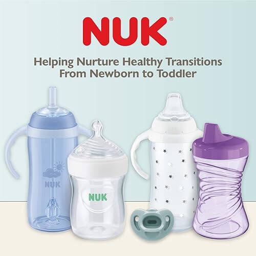 NUK Comfy Orthodontic Pacifiers, 0-6 Months, Timeless Collection, 5 Count (Pack of 1) - 2