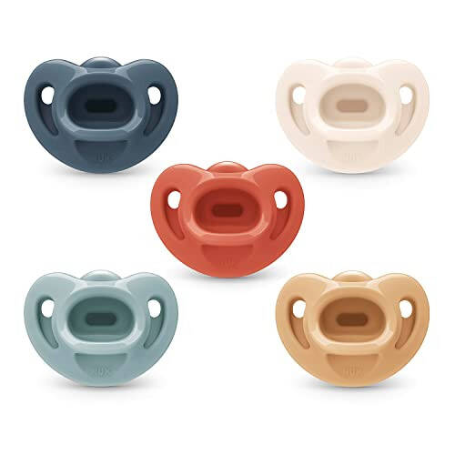 NUK Comfy Orthodontic Pacifiers, 0-6 Months, Timeless Collection, 5 Count (Pack of 1) - 7