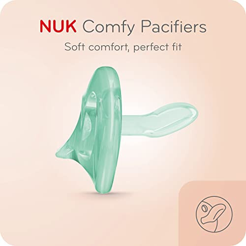 NUK Comfy Orthodontic Pacifiers, 0-6 Months, Timeless Collection, 5 Count (Pack of 1) - 8