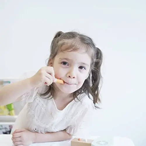 Nunukids Yog'och Makyaj O'yinchoq To'plami O'ynash Yog'och Go'zallik Saloni O'yinchoqlari Go'daklar Uchun Yog'och Makyaj To'plami Qizlar Uchun 16 dona - 23