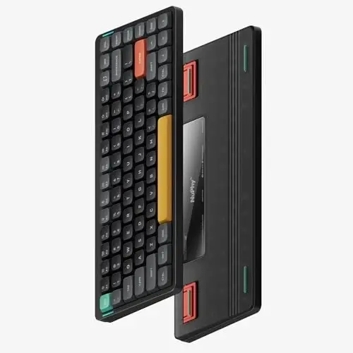 nuphy Air75 V2 Portativ 75% mexanik klaviatura, simsiz klaviatura, Bluetooth/2.4G/USB-C RGB Bluetooth oʻyin klaviaturalarini qoʻllab-quvvatlaydi, Windows/Mac OS/Linux tizimlari bilan mos keladi - Gateron Aloe Switch - NUPHY