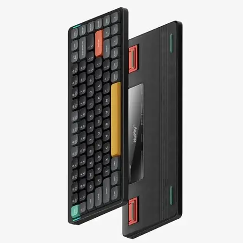 nuphy Air75 V2 Portable 75% Low Profile Mechanical Keyboard,Wireless Keyboard,Supports Bluetooth/2.4G/USB-C RGB Bluetooth Keyboards,Compatible with Windows/Mac OS/Linux Systems-Gateron Brown Switch - 2