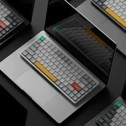 nuphy Air75 V2 Portable 75% Mechanical Keyboard,Wireless Keyboard,Supports Bluetooth/2.4G/USB-C RGB Bluetooth Keyboards,Compatible with Windows/Mac OS/Linux Systems White-Gateron Blue Switch - 6