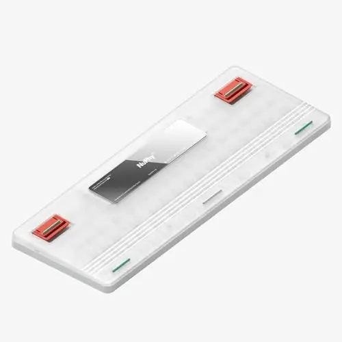 nuphy Air96 V2 Wireless Mechanical Keyboard,100 Keys RGB Backlit Keyboard,Supports Bluetooth 5.1,2.4G and Wired Connection,for PC/Laptop/Windows/Mac -White Gateron Cowberry Switch - 2